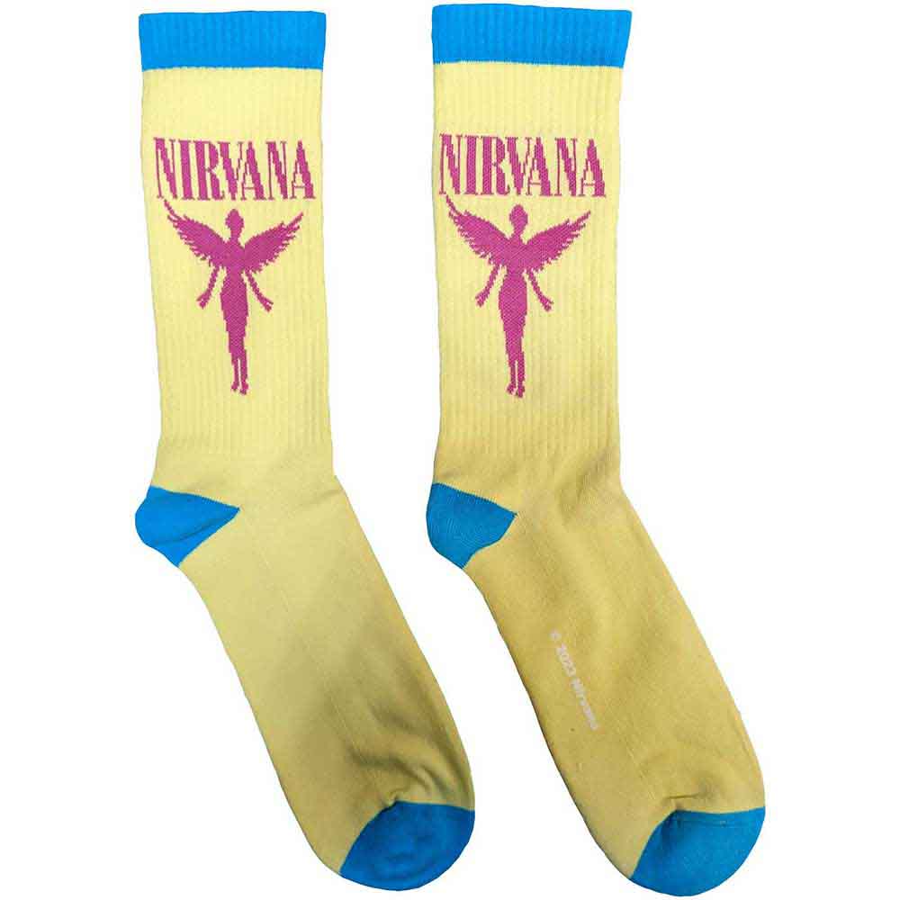 Image of Nirvana Unisex Terry Socks: Angelic Rock Off